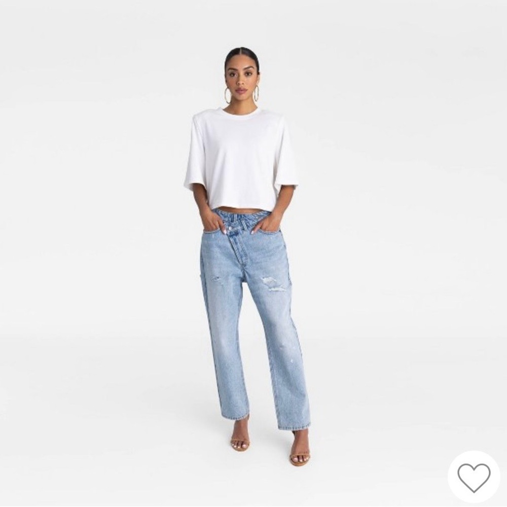 Casual Light Blue Boyfriend Jeans